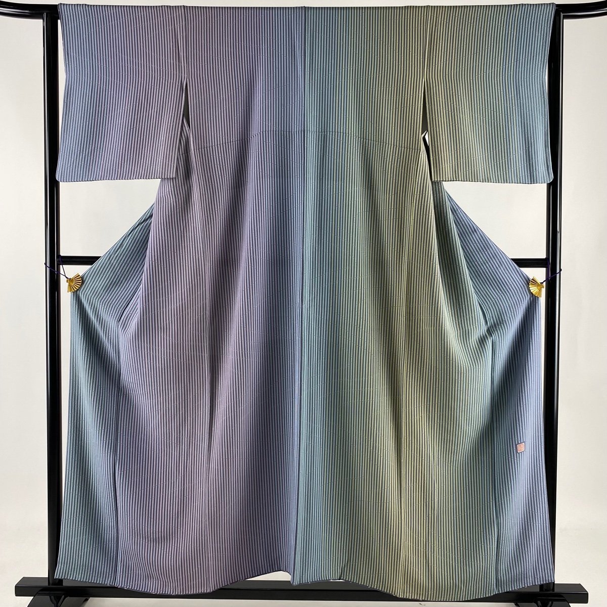 新作入荷，品質保証 競ナビ 付下げ 秀品 落款 竹 染め分け 灰紫 袷 155cm 65cm M 正絹(付下げ)｜売買されたオークション情報、yahooの商品情報をアーカイブ公開 - オークファン 付下げ