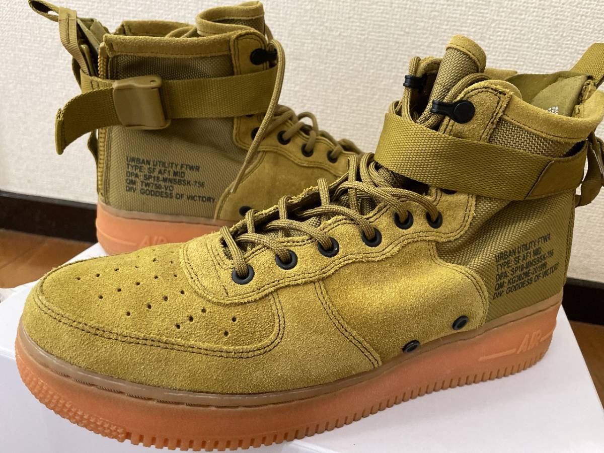 【爆買い，豊富な】 ナイキ SF エアフォース1 ミッド デザート モース Nike SF Air Force 1 ウイート 28.5㎝(28.5cm)｜売買されたオークション情報、yahooの商品情報をアーカイブ公開 - オークファン 28.5cm