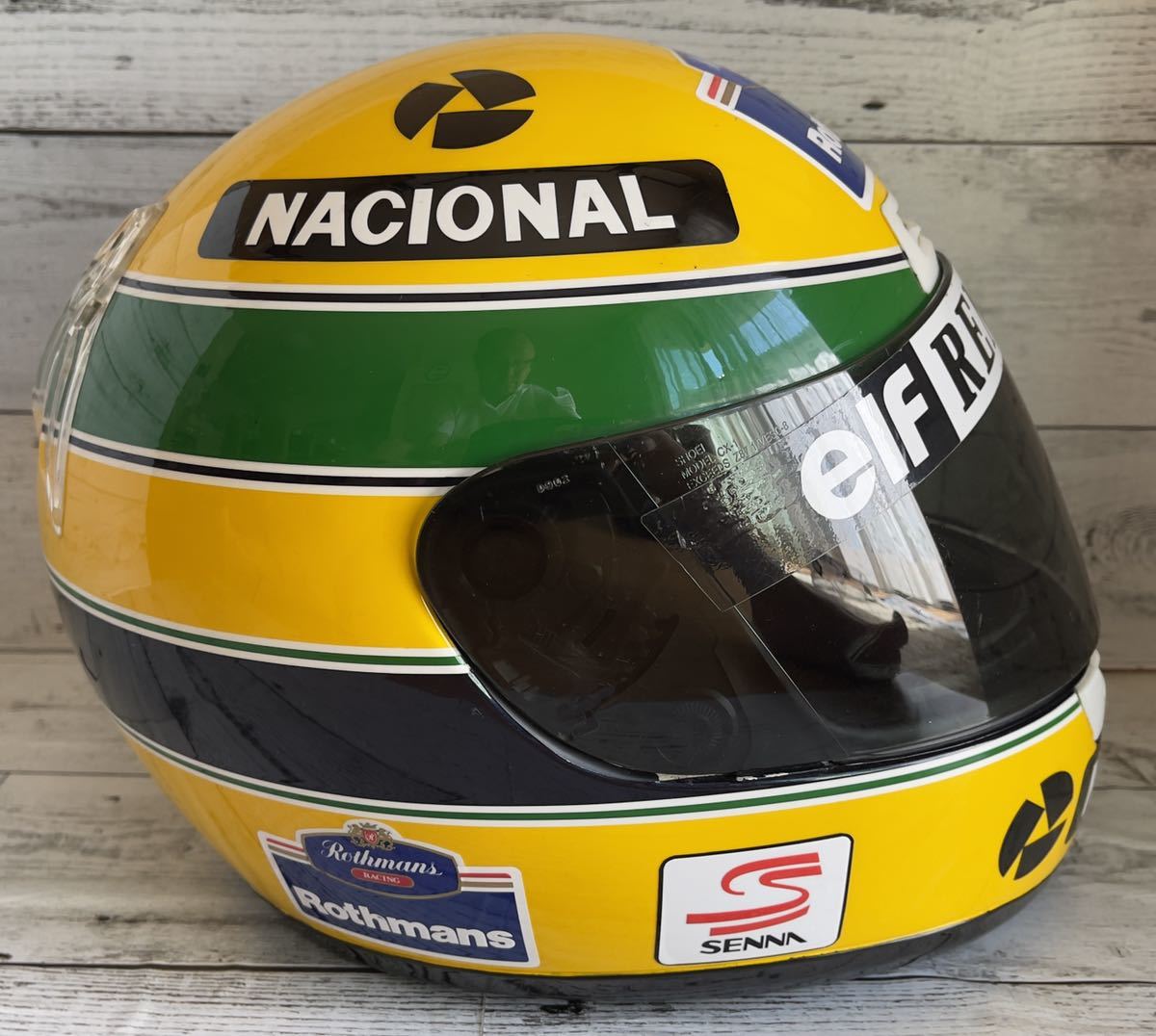 アイルトン・セナ】Rothmans【1/2サイズヘルメット】