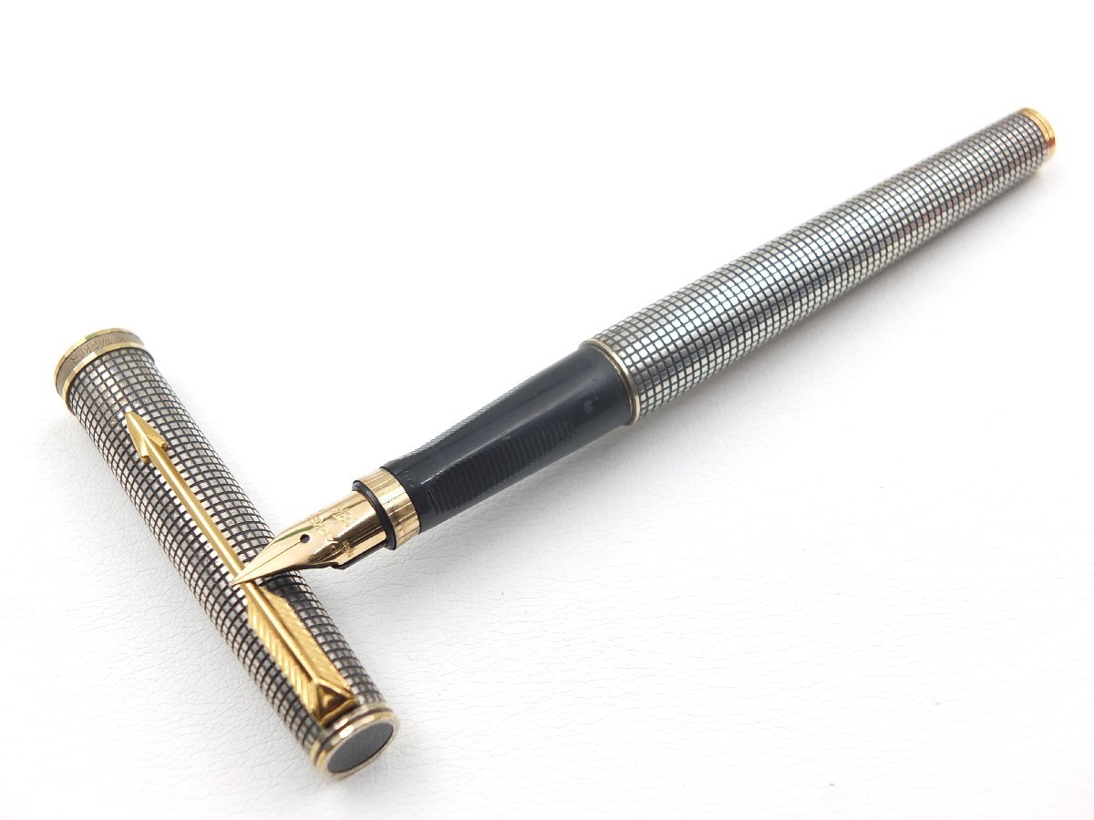 z16749】中古・良品 PARKER パーカー 万年筆 STERLING SILVER