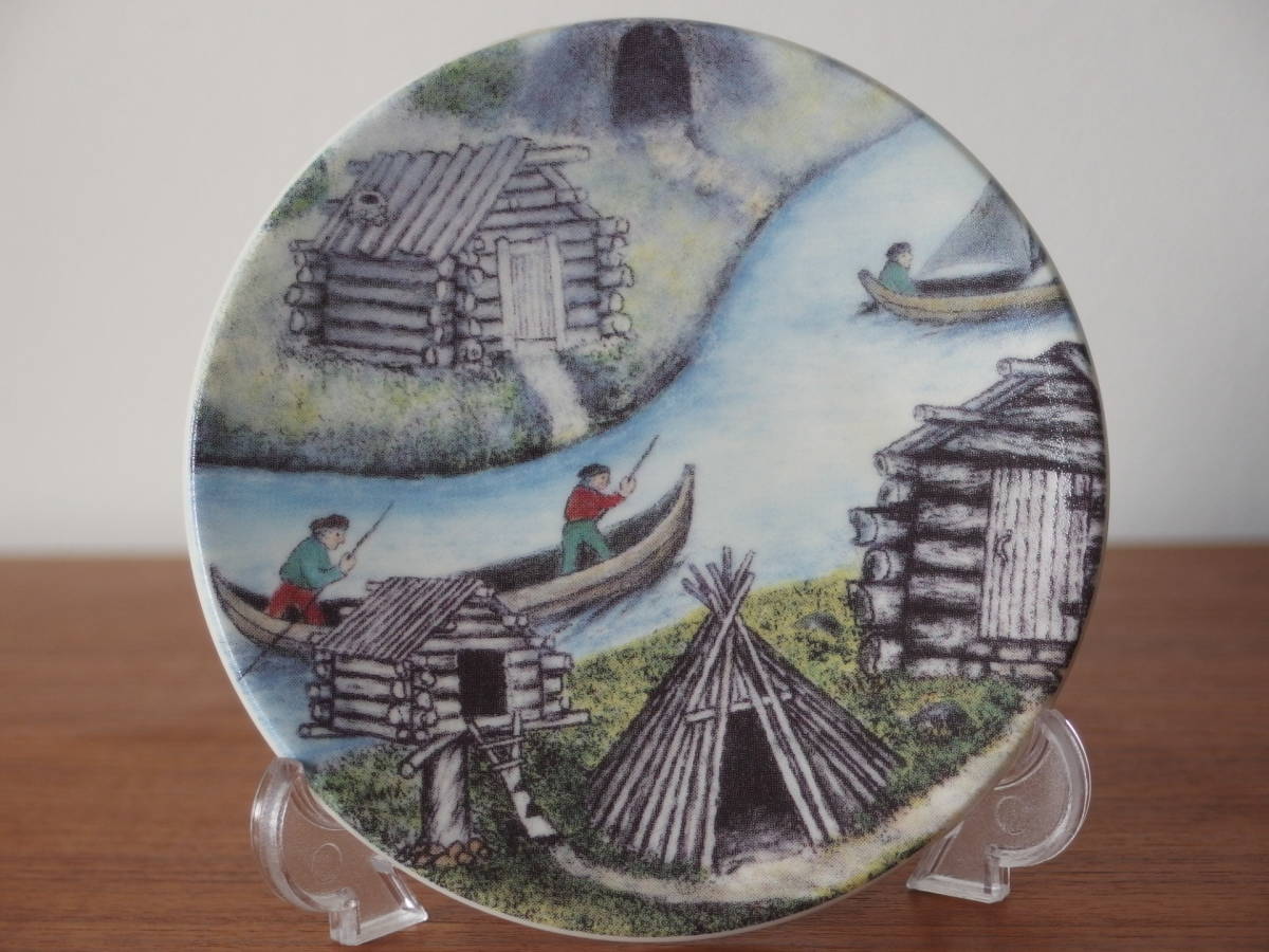 定番人気，限定SALE ARABIA アラビア ラップランド ウォールプレート ミニ飾り皿 No.48 Andreas Alariesto FISHERMEN'S HUT 漁師の小屋 ラップランド(アラビア)｜売買されたオークション情報、yahooの商品情報をアーカイブ アラビア