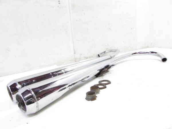 人気定番，限定SALE ZEXT CB125T メッキ 純正 ツインマフラー 刻印有 当時物 検 ベンリィCD125T CB125K CB125JX CL125 CB125S K1 K2 K3 K4 105P10(マフラー本体（純正）)｜売買されたオークション情報、yahooの商品情報をアーカイブ ホンダ用