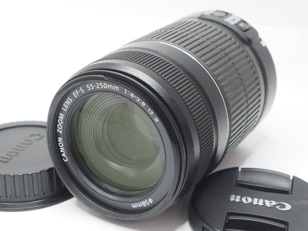 IS F4-5.6 EF-S55-250mm Canon キヤノン EF-S STM 55-250 - 良品 