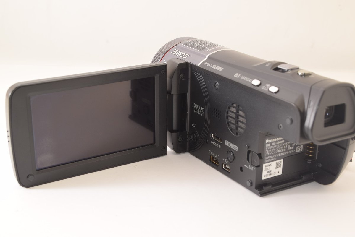 美品 Panasonicビデオカメラ HC-X900M 予備バッテリー/ポーチ付 ☆極上品☆ Panasonic パナソニック HC-X900M ビデオカメラ 予備
