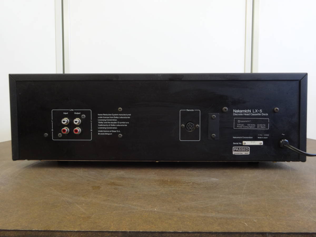 ジャンク NAKAMICHI ナカミチ カセットデッキ LX-5 カセットデッキ