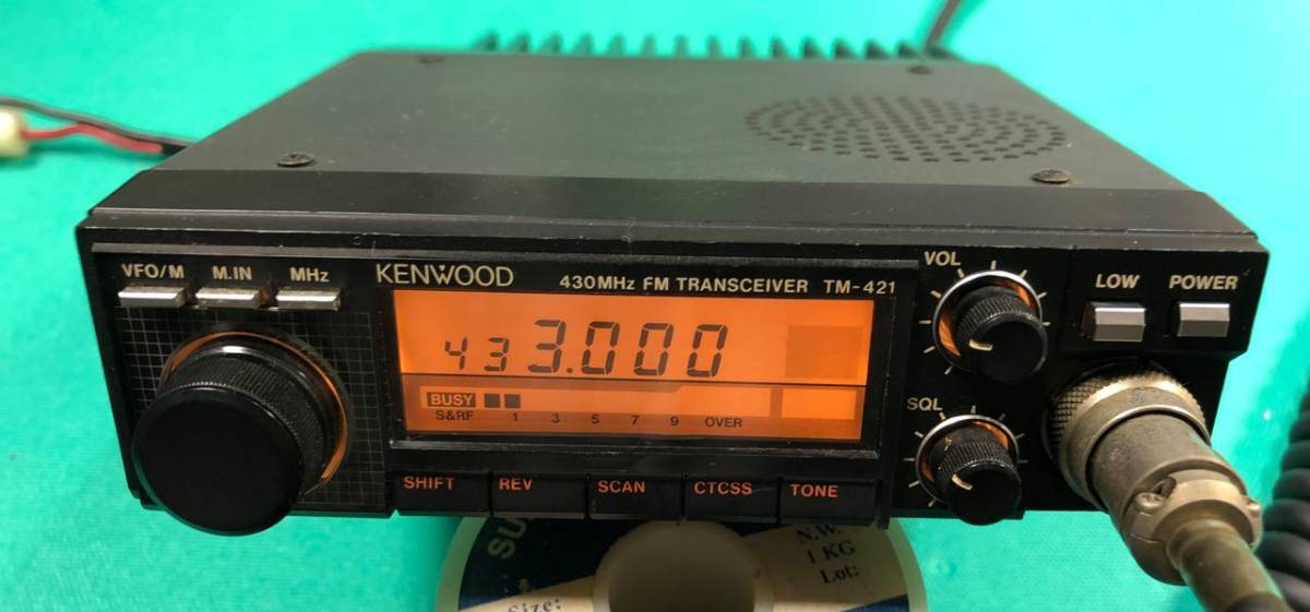 トランシーバー KENWOOD 430MHz FM transceiver TM-421 KENWOOD TM-421 430MHz FM TRANCEIVER KENWOOD FM TM-421 430MHz帯