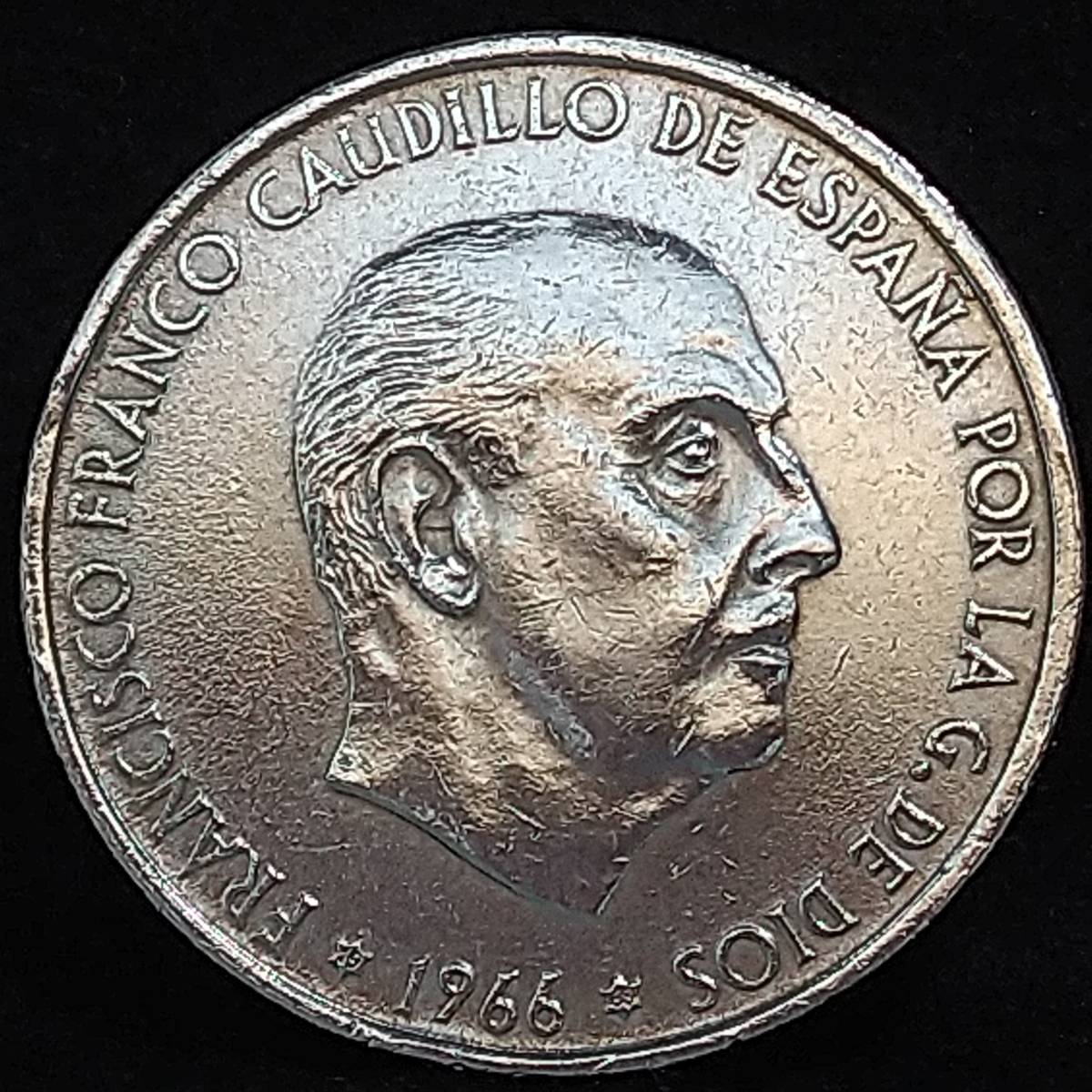 スペイン銀貨 1966年 100ペタス / 19 41gの入札履歴 