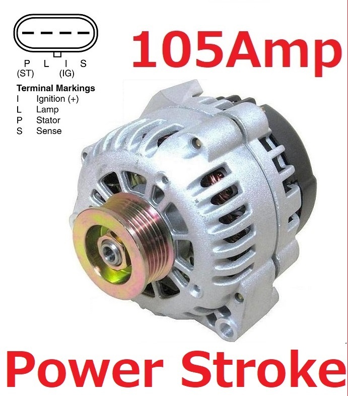 パワーストローク 新品 デルコ互換 105アンペア●8206 96-00 サバーバン タホ C1500 K1500 ユーコン エスカレード ダイナモ