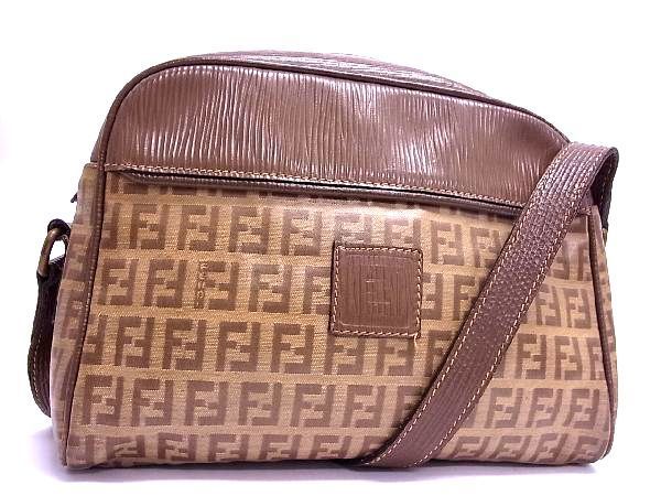 1円 FENDI フェンディ ズッカ柄 ナイロンキャンバス トート