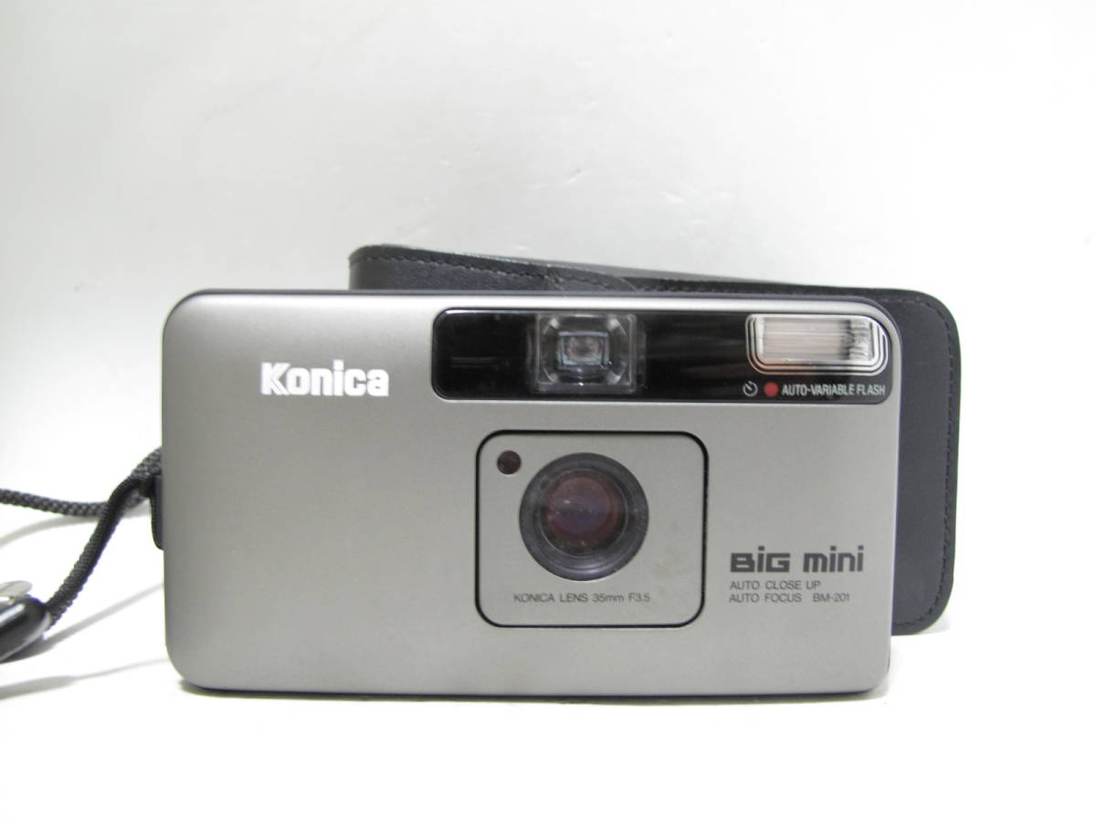 B品】コニカ KONICA Big mini BM-201 革ケース付き [00886001