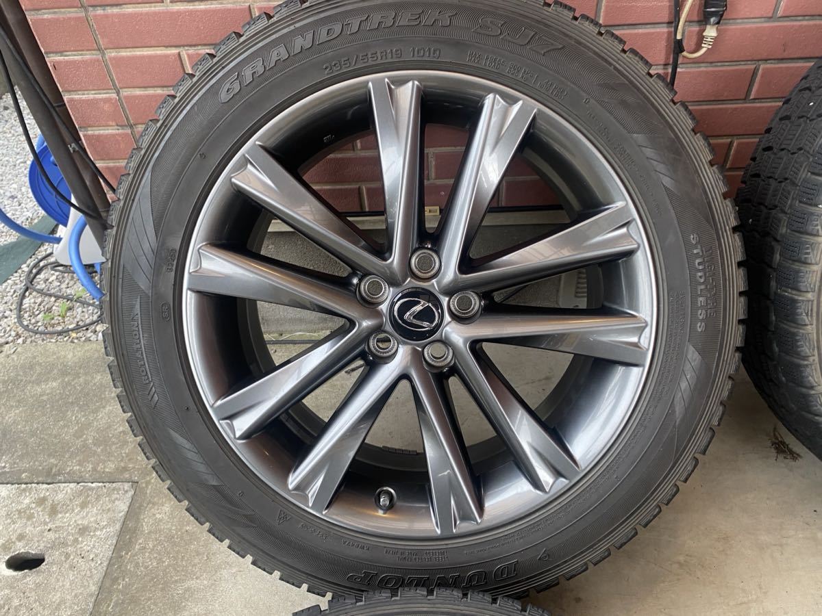 レクサス　RX450h 純正ホイール　スタッドレス　235/55R19 送料含 LEXUS レクサス RX450 Fスポーツ 純正ホイール 235/55R19 スタッドレス
