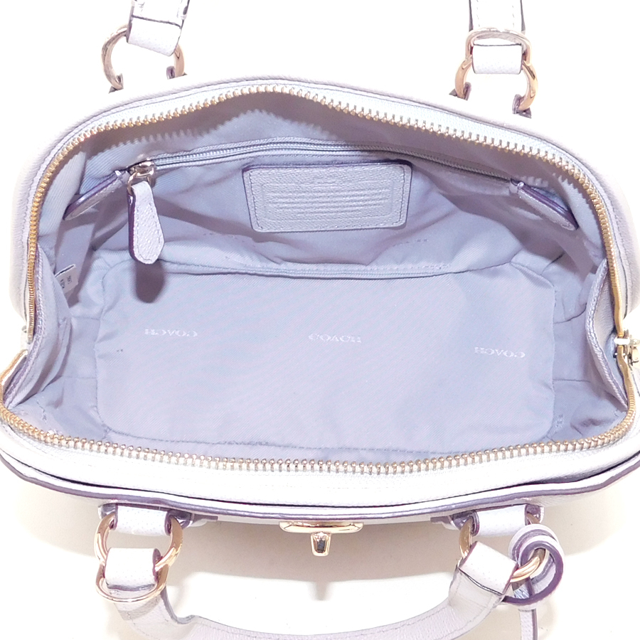 1円 ■ 美品 コーチ 2wayバッグ 34940 グレージュ系 レザー ペプルドレザー 手持ち 肩掛け COACH ■ Bgg COACH コーチ 1円 B181本物保証 新作，HOT ショルダー