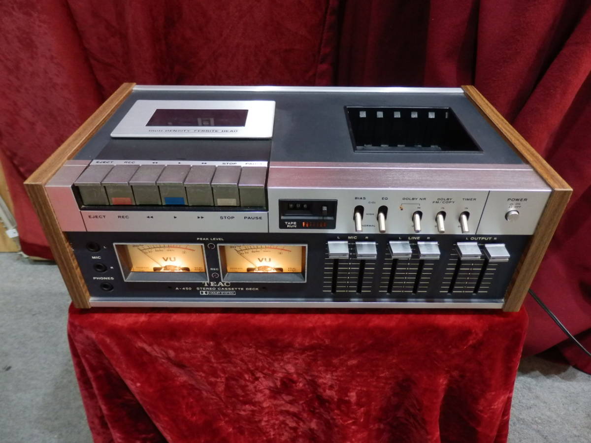JUNK 無保証品】TEAC ティアック ステレオカセットデッキ A-450【100V