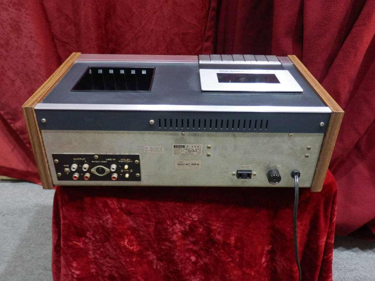 JUNK 無保証品】TEAC ティアック ステレオカセットデッキ A-450【100V