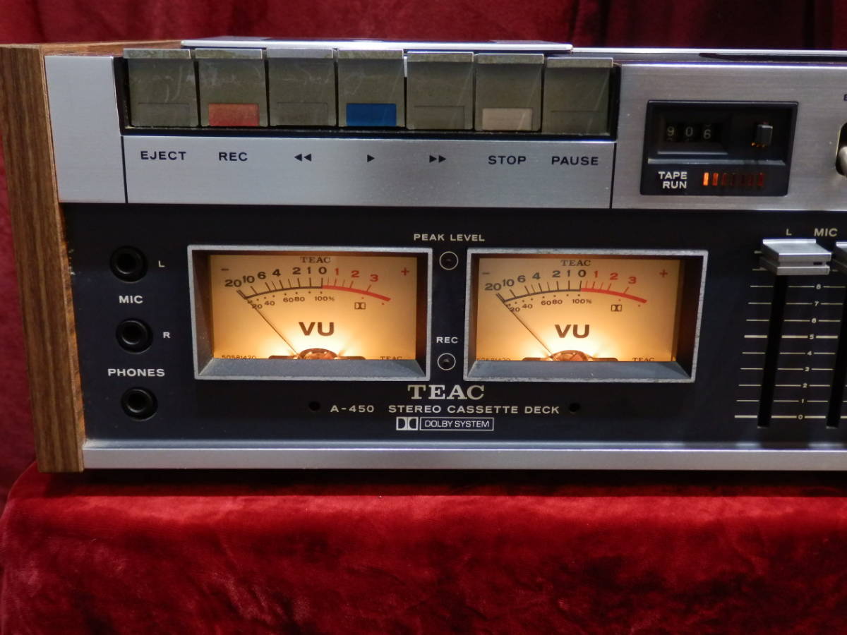 JUNK 無保証品】TEAC ティアック ステレオカセットデッキ A-450【100V