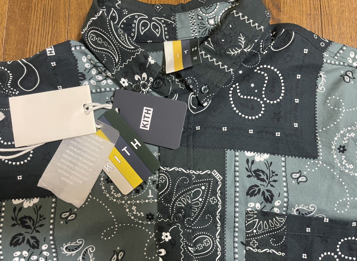 KITH（キス） 21SS Ludlow Buttondown Shirts KITH(キス) 21SS Ludlow Button Down ペイズリー柄 ボタンダウン