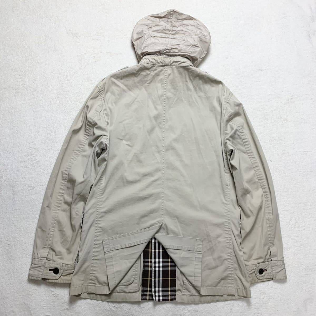 BURBERRY BLACK LABEL ベージュ ミリタリーブルゾン M バーバリー 
