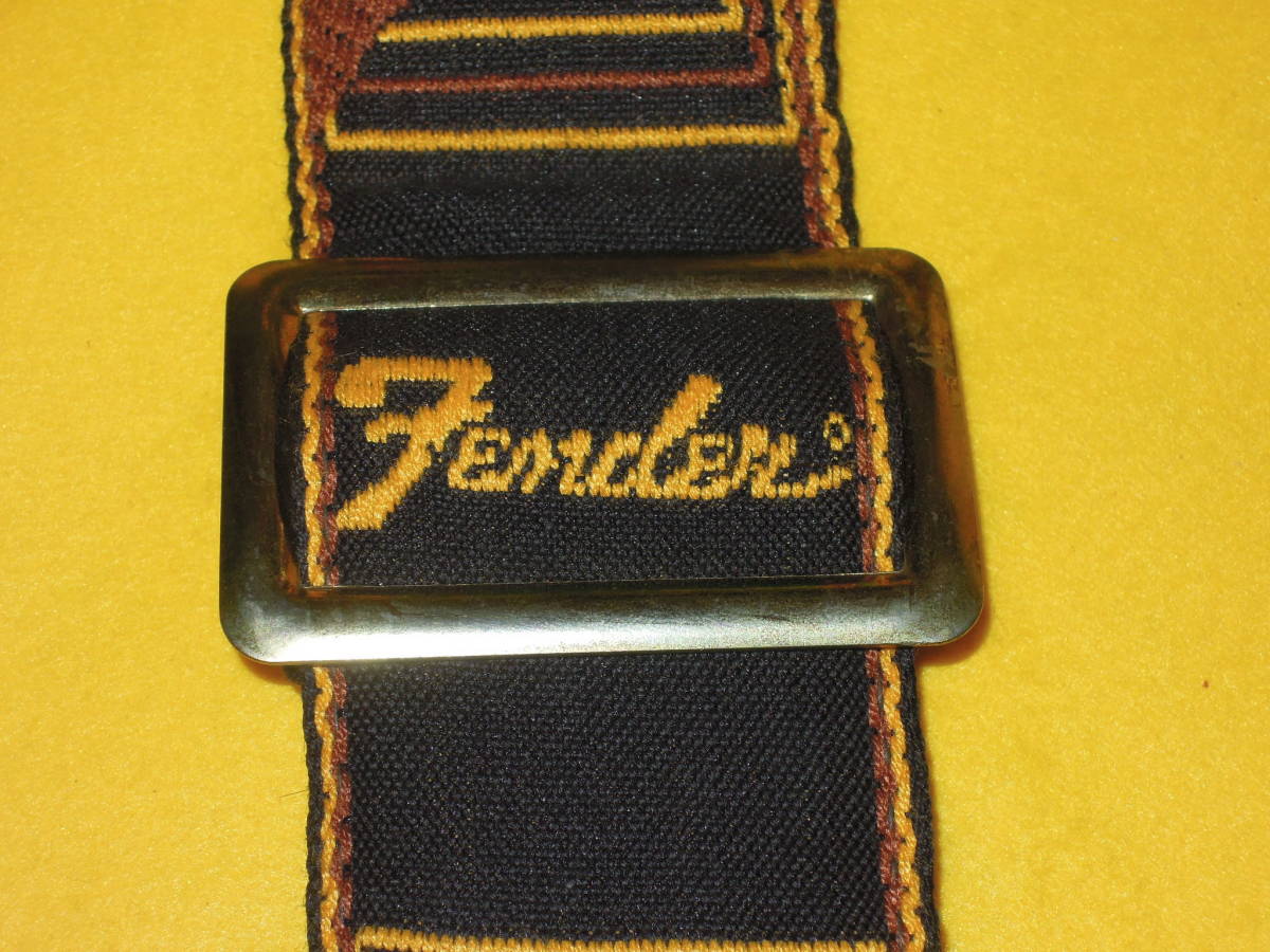 横ロゴ Fender メタルバックル ストラップ HR0176] 中古 (フェンダー 