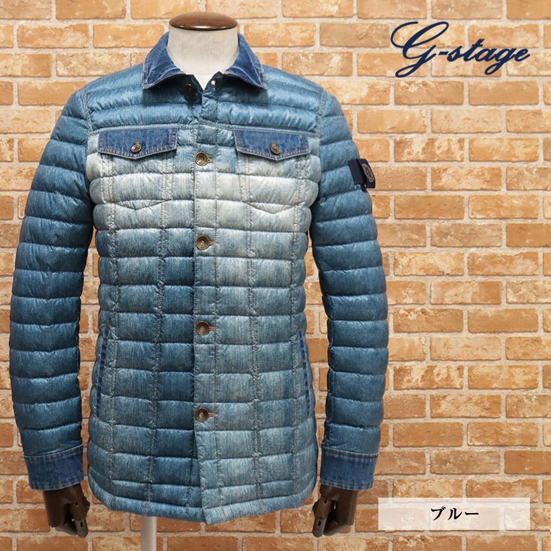 1円/秋冬/g-stage/52サイズ/ダウンジャケット 撥水 軽量 デニム  