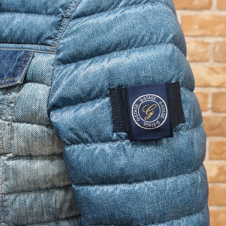 1円/秋冬/g-stage/52サイズ/ダウンジャケット 撥水 軽量 デニム  