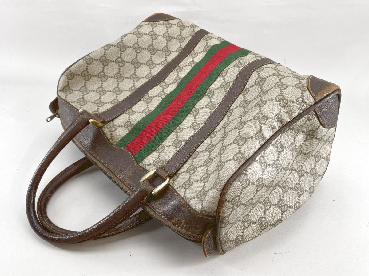 GUCCI オールドグッチ GG PVC ボストンバッグ 大容量 ボストンバッグ GUCCI PVC ⁄ GUCCI(グッチ) オールドグッチボストン