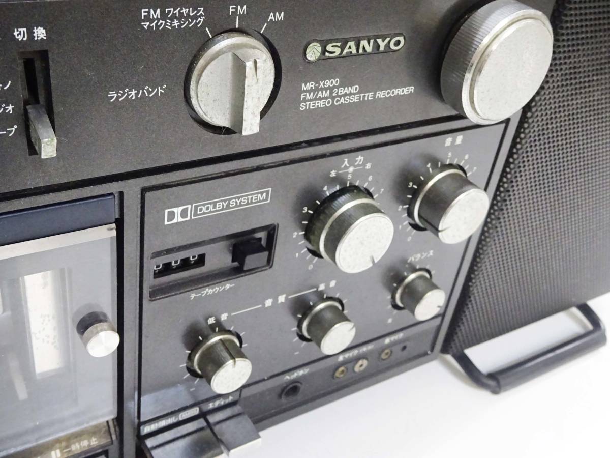ジャンク SANYO サンヨー MR-X900 ラジカセ カセットデッキ 7831402