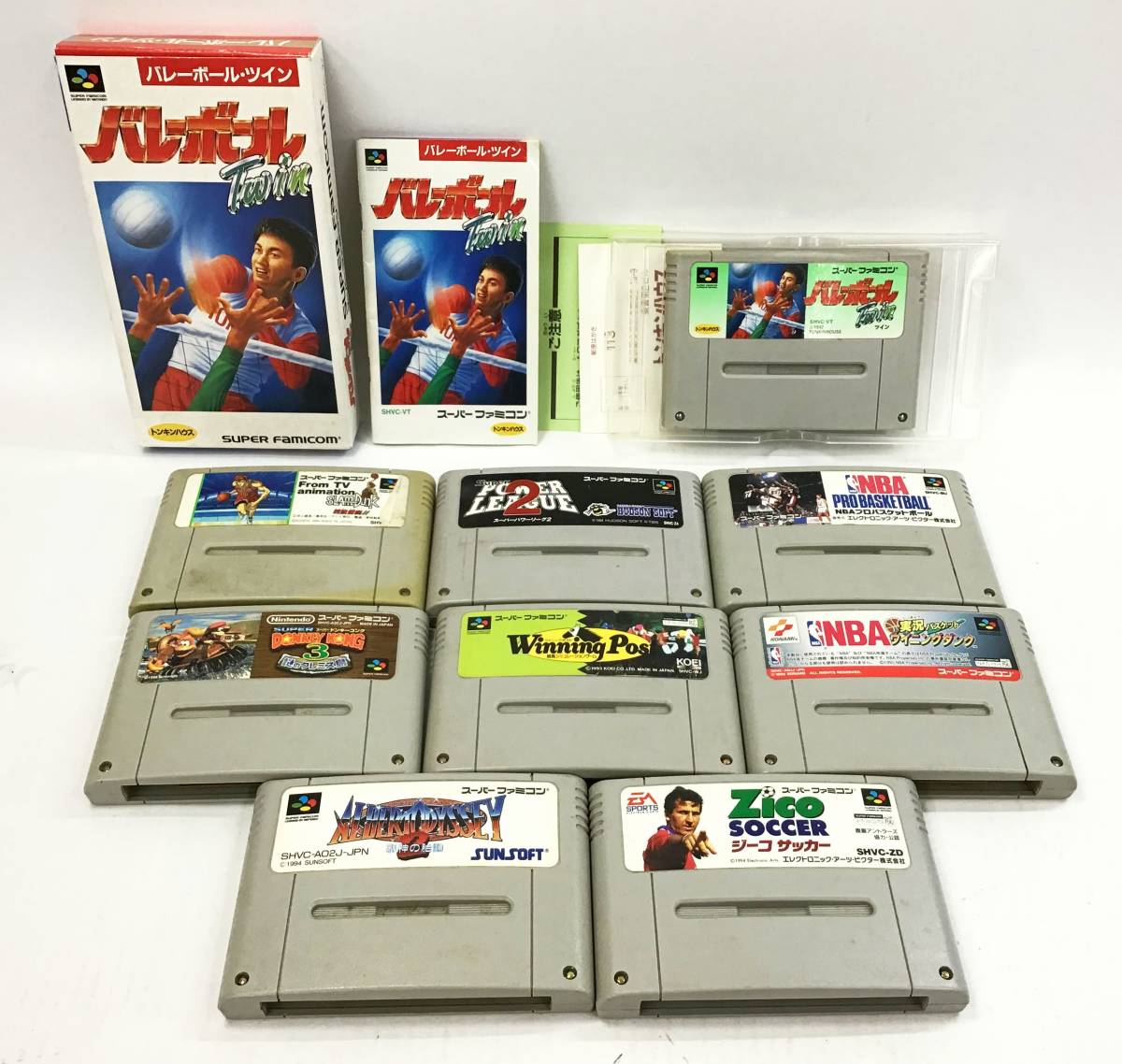 大量 19本 ゲーム ソフト 熱血高校ドッジボール部 新人類 マリオ