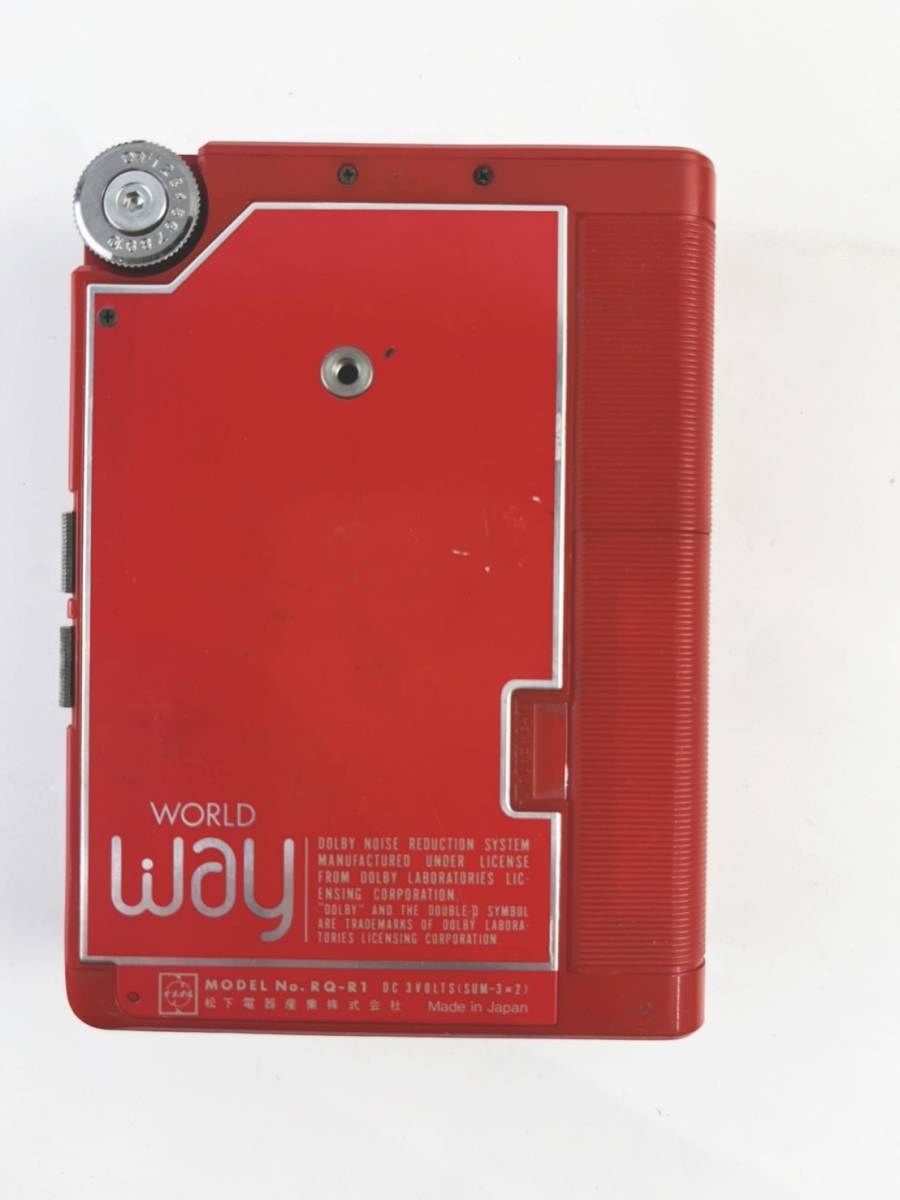 National ポータブルカセットプレーヤー　RQ-R1 world way WORLD RQ-R1 National ▷ RQ-WJ1 Panasonic ナショナル レア Way 現状