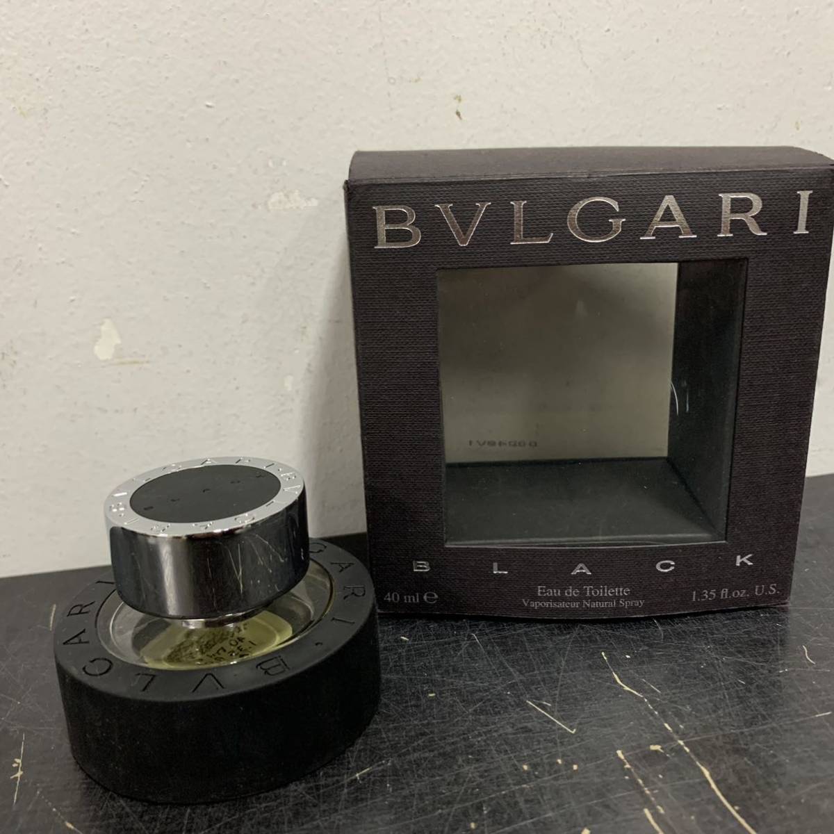 香水 【廃盤・箱付】BVLGARI ブラック EDT 40ml 残量9割