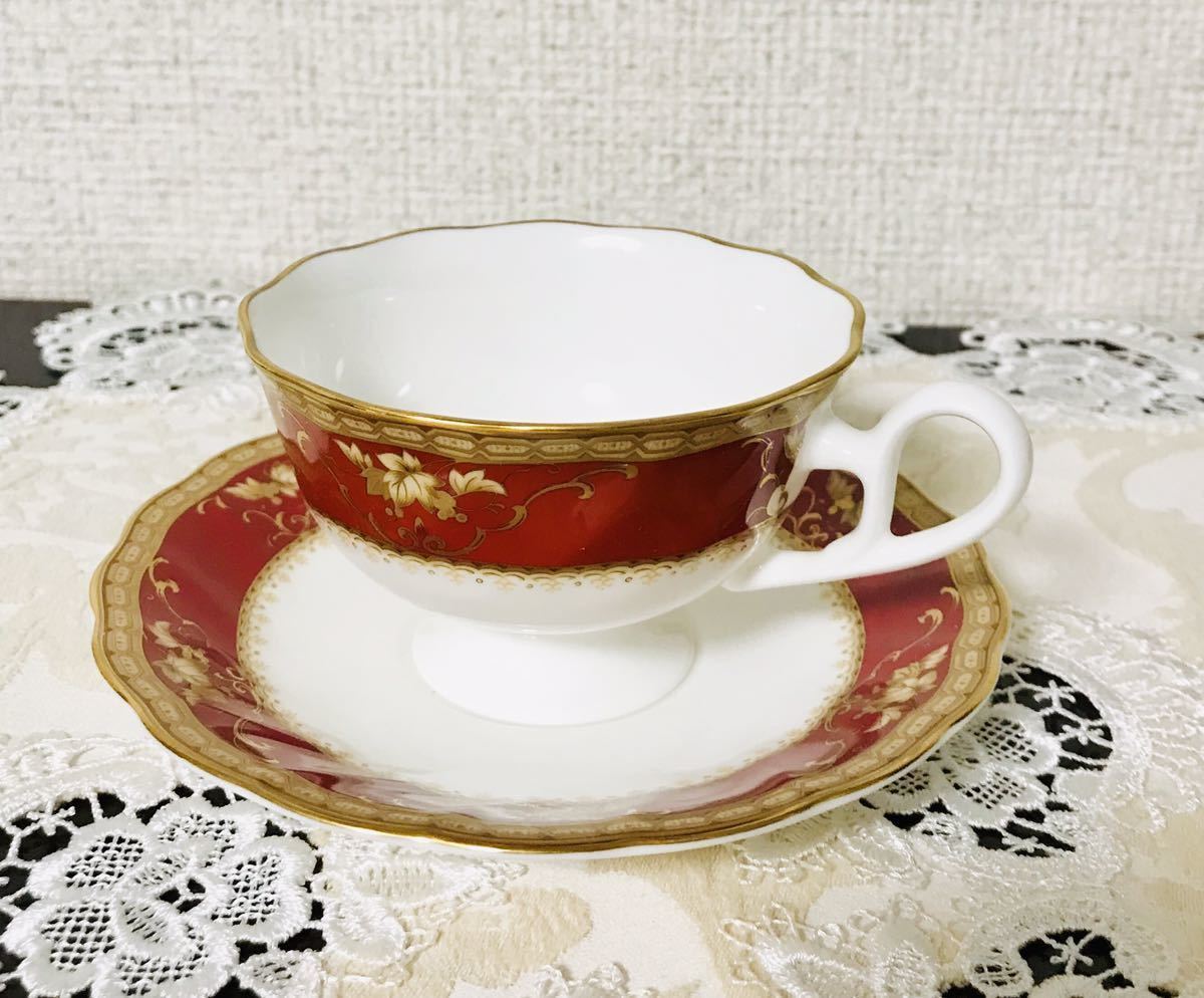 HOYAボーンチャイナ☆コーヒー カップ&ソーサー 5客セット☆美品