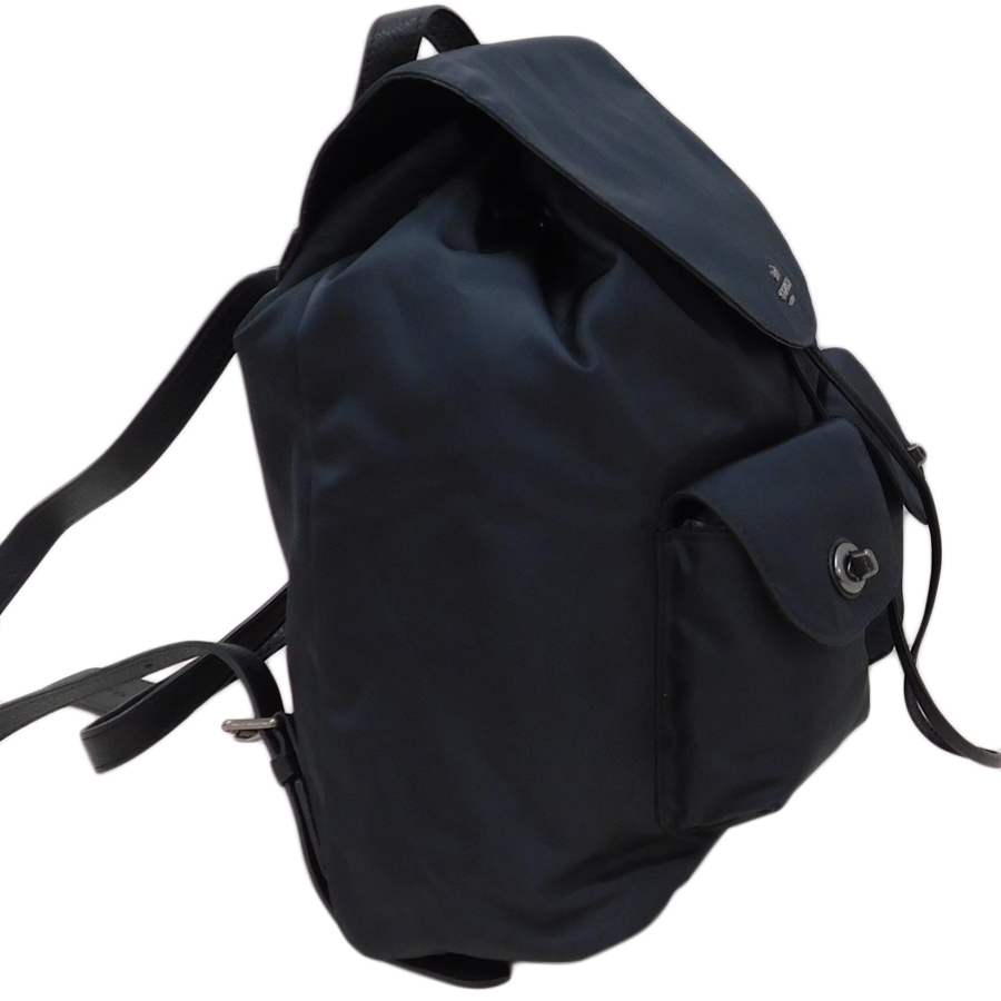 1円 □ 美品 コーチ リュック ナイロン×レザー F58814 ブラック系 