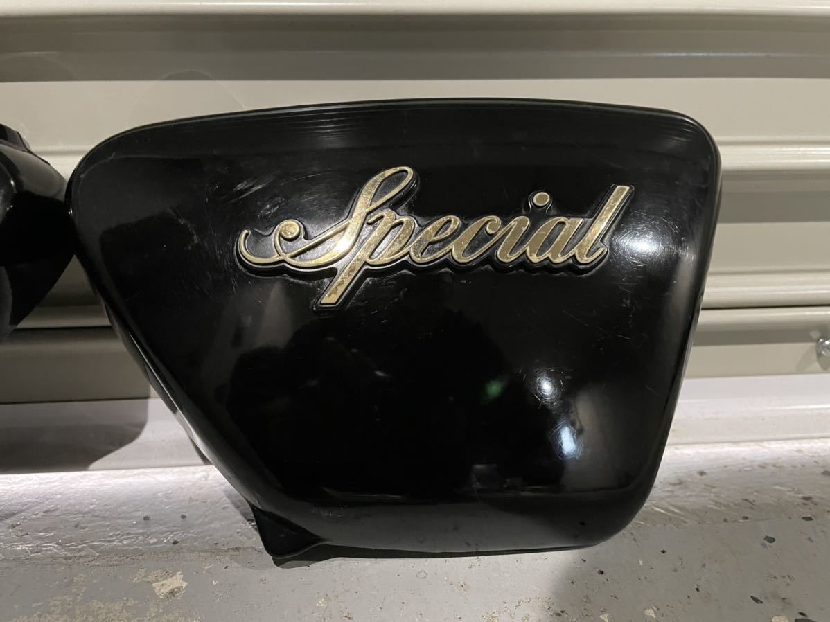 ヤマハ XS250sp 4A8 純正 サイドカバー 左右SET エンブレム付 (XS400 