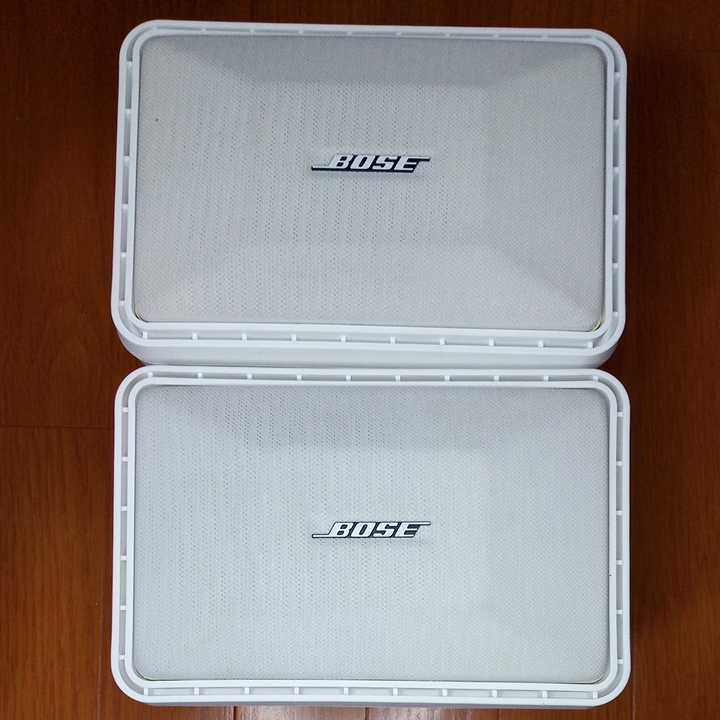 ​【美品・希少白】BOSE 101MMW シリアル連番 純正ブラケット/取説付 BOSEスピーカー 101MM WHITE 純正天吊りブラケット付き シリアル連番