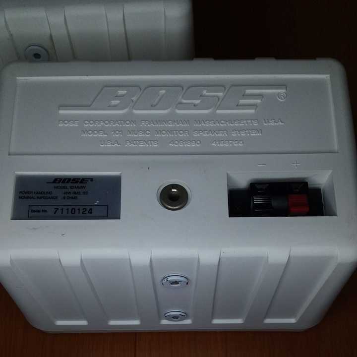 BOSEスピーカー 101MM WHITE 純正天吊りブラケット付き シリアル連番