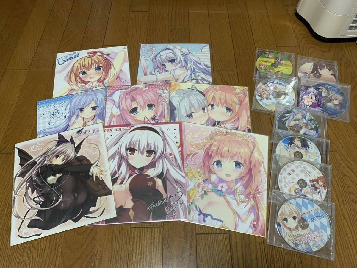 翡翠亭　和泉つばす　きみしま青　りいちゅ　恋姫　ノラと皇女と野良猫ハート　金色ラブリッチェ　ゆずソフト　特典色紙　ドラマCD c100 
