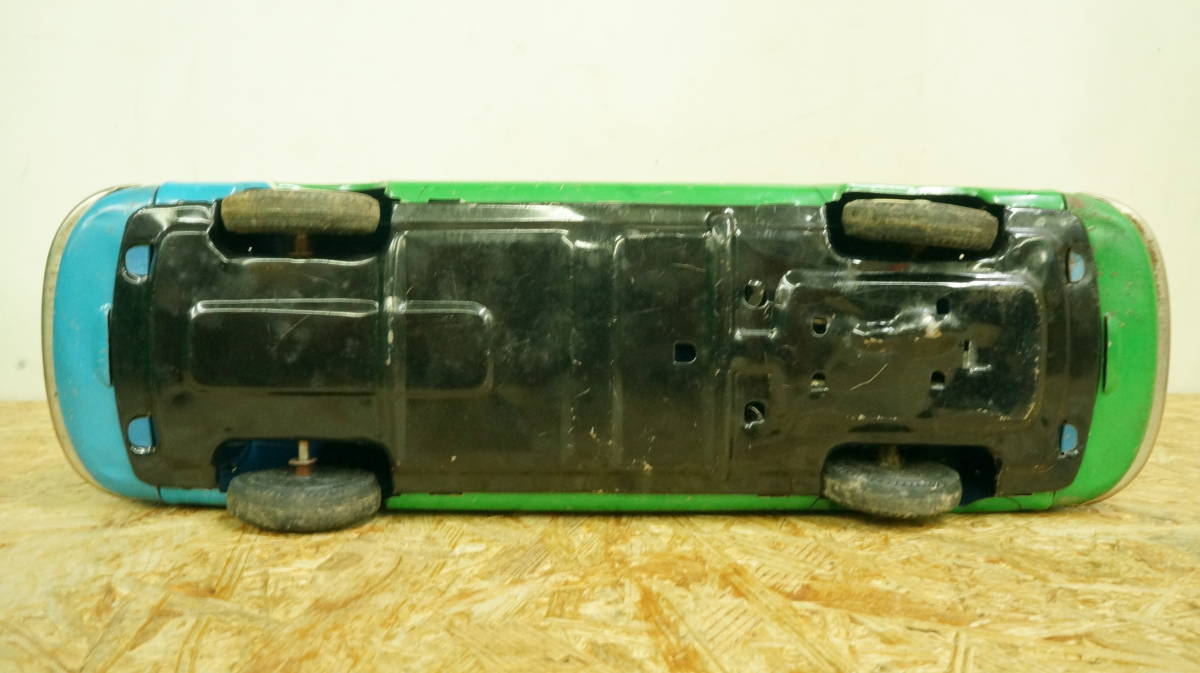 ヨネザワ TROLLEY BUS ブリキ バス レトロ 当時物 上部パーツ欠品 