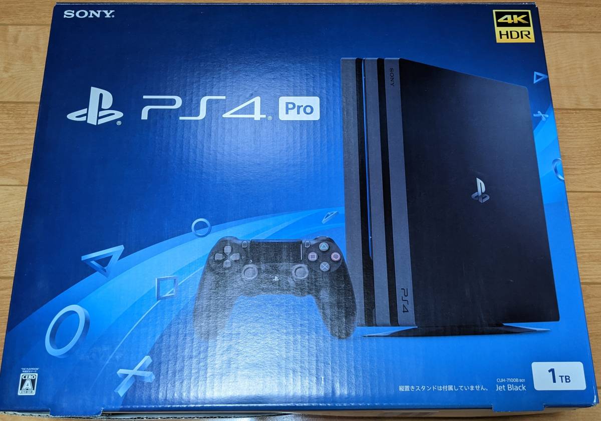 正規品，新作 SONY PS4 Pro Playstation4 本体 CUH-7100B 1TB ブラック プレイステーション4(PS4本体)｜売買されたオークション情報、yahooの商品情報をアーカイブ公開 - オークファン PS4本体