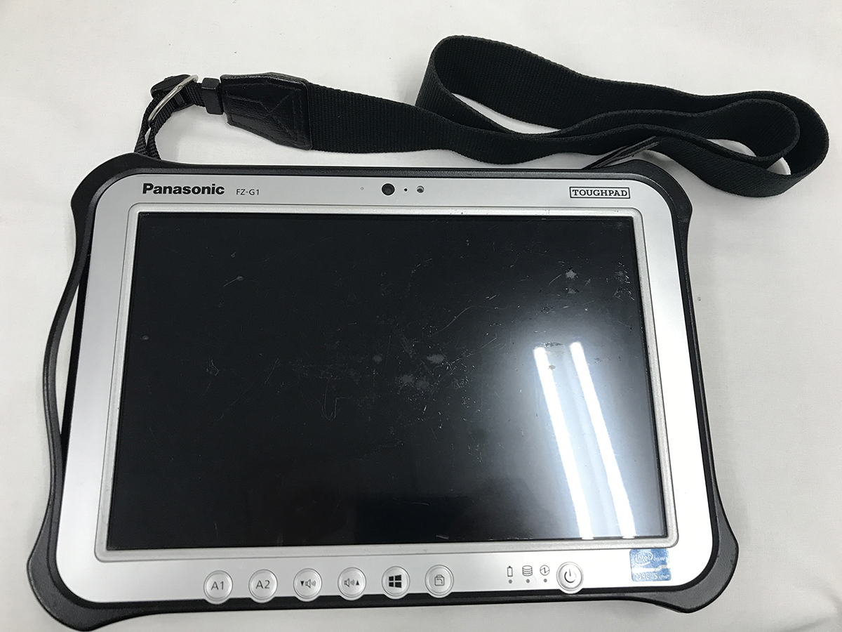 中古■Panasonic TOUGHPAD FZ-G1AABMZCJ[i5-3437U/4G/SSD128G/カメラ/タッチ/Win10リカバリ済]★カバー破損★1110時間★送料無料