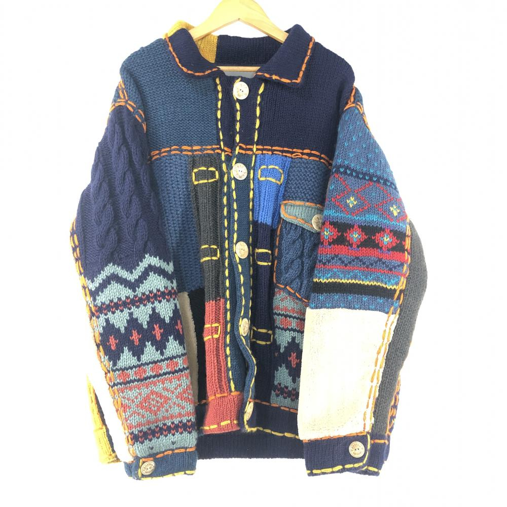 【中古】go slow caravan クレイジーハンドニット1stジャケット 4 マルチカラー 362201 [240019393521]