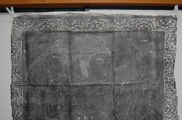 中国美術 拓本 紙本 美人画 人物画　掛軸　検：中国　金石　唐本　呉昌碩　斉白石　浮世絵　日本画　山水　書道　版画　★１