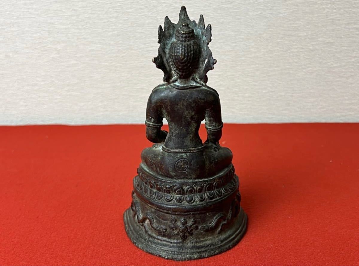 旧家蔵出品 初出買取品 中国美術 仏教美術 古銅観音菩薩座像 中国古玩