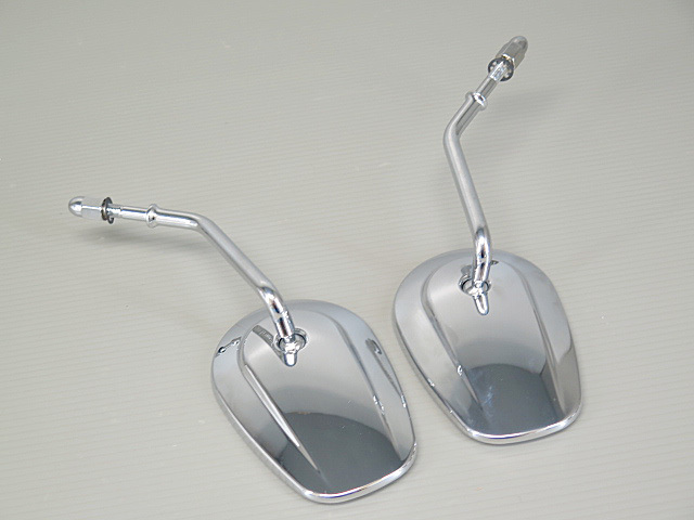 0640-0981 ハーレー純正タイプ ブラックミラー左右セット(在庫あり