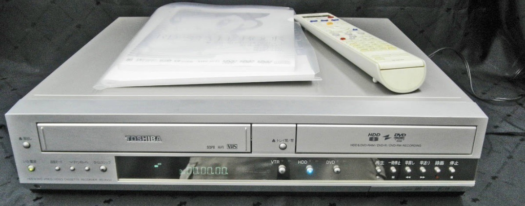 東芝 VHS/DVDレコーダー VTR一体型 ビデオデッキ D-VR5 動作品 一部訳