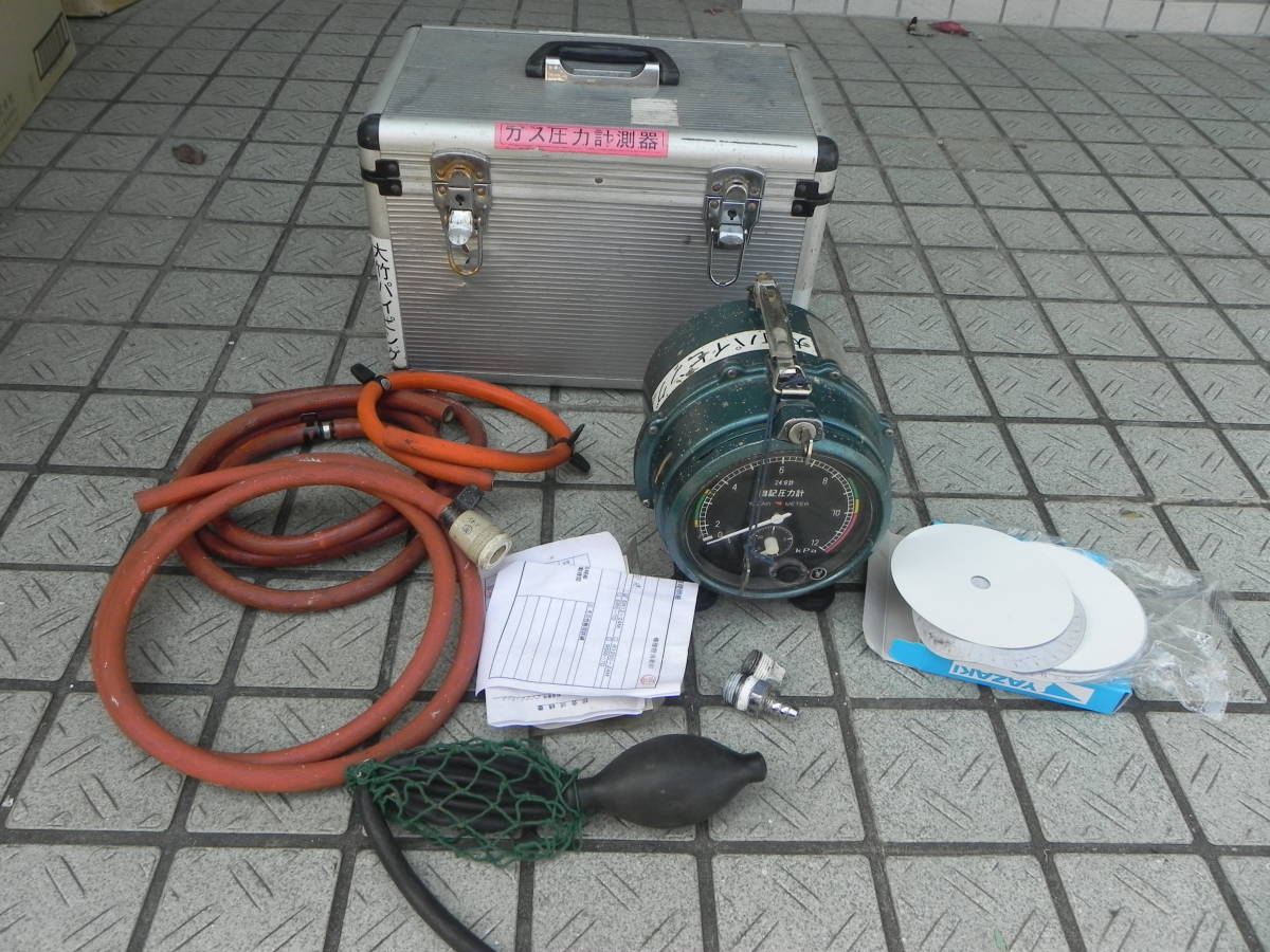 中古品】YAZAKI 自記圧力計 R1200-24M ＃ITG19JY3QUCO