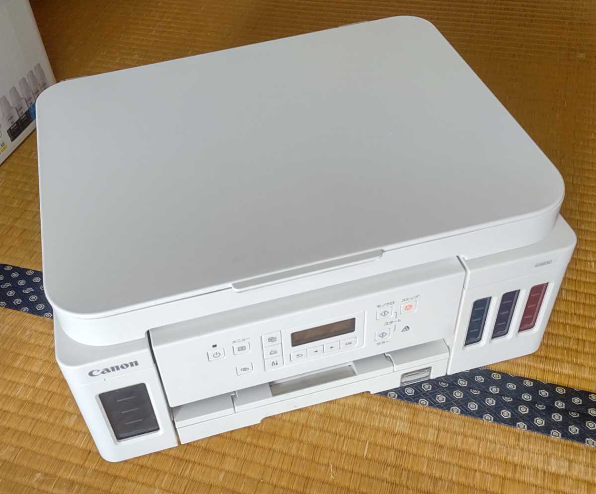 Canon G6030 プリンター・スキャナー・コピー機能 ジャンク品 ジャンク Canon G6030複合機 プリンタースキャナーコピー ギガタンク満