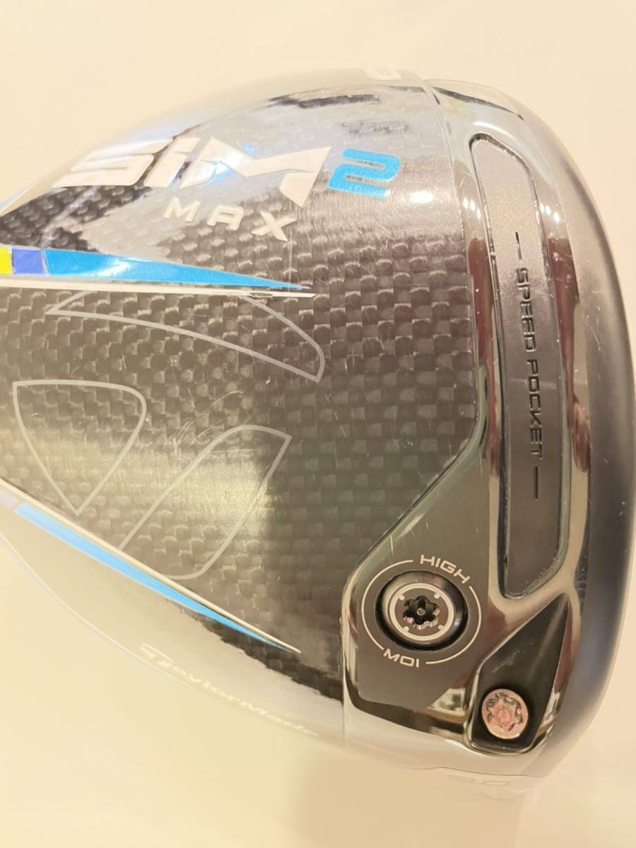 中古】テーラーメイド SIM2 MAX ドライバー 9° ヘッドのみ
