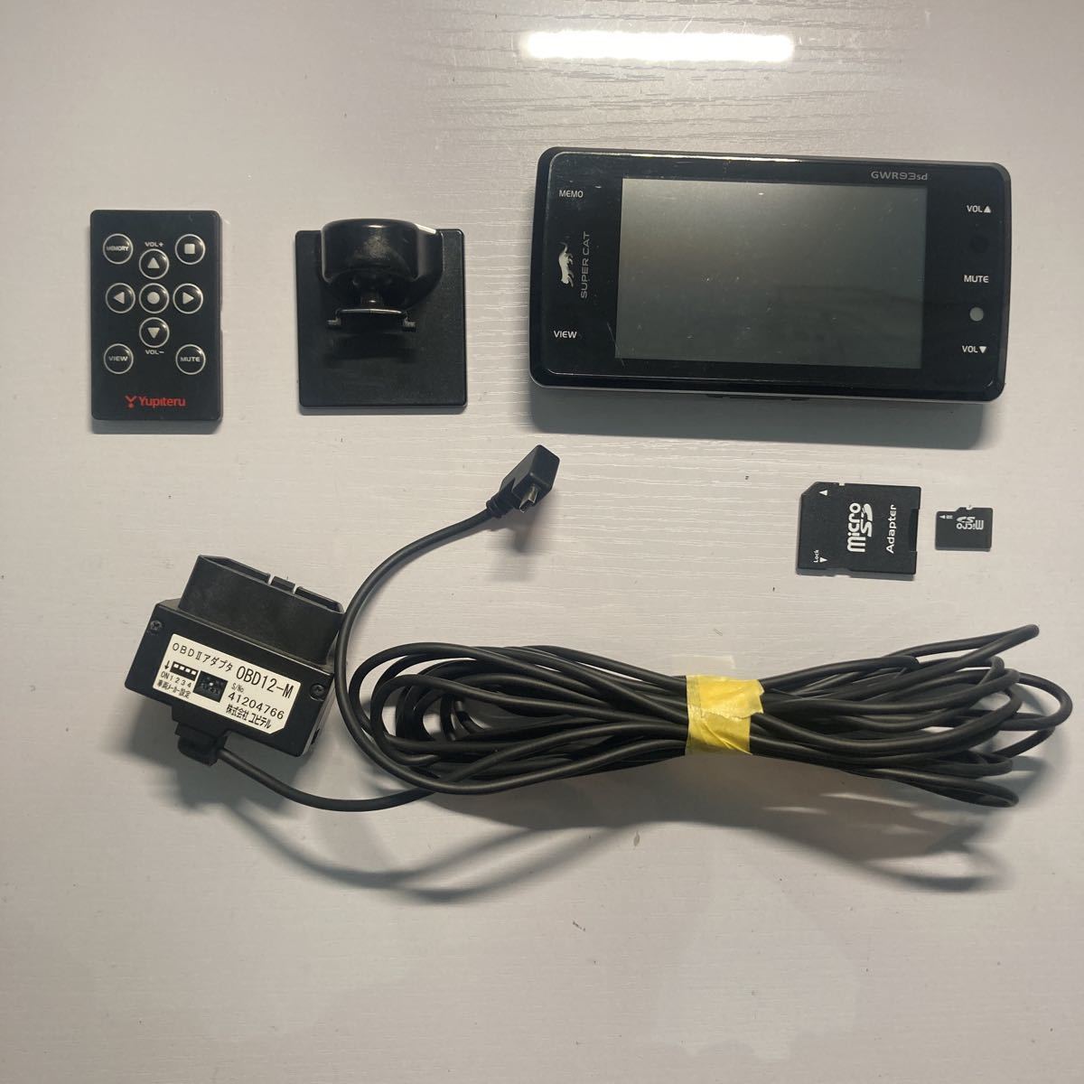 ユピテル GPSレーダー探知機 GWR93sd OBD12-M ユピテル GWR93sd