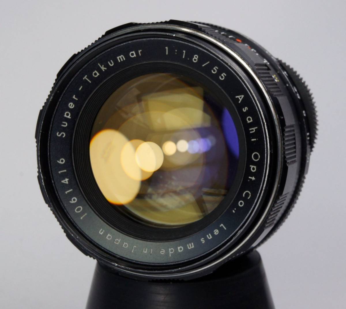 【分解整備済】Super Takumar 55mm f1.8 前期 #372 分解整備・実写確認済 Super-Takumar 55mm F1.8 前期型 虹色ゴーストや