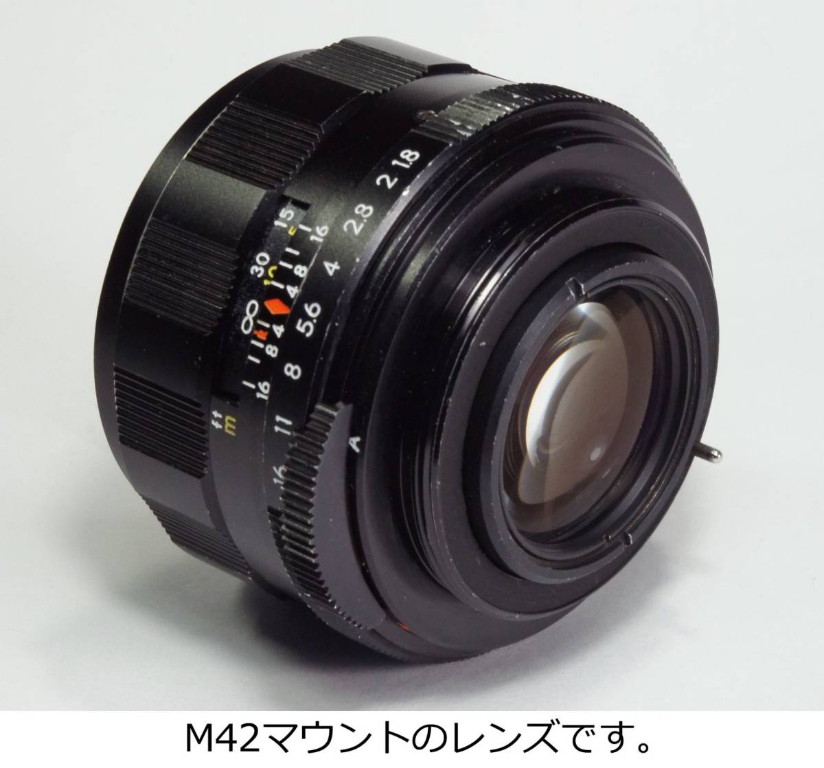 分解整備・実写確認済 Super-Takumar 55mm F1.8 前期型 虹色ゴーストや