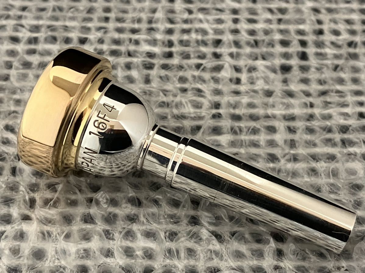 ☆お宝！ YAMAHAフリューゲルホルンマウスピース 16F4 ゴールドメッキ